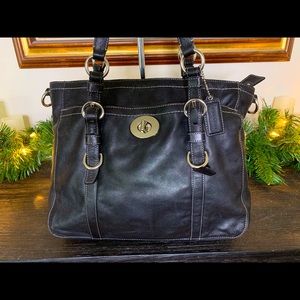 Coach Black Leather Bag